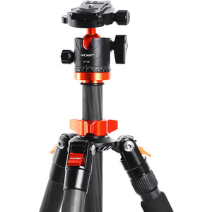 K&F Concept - K&F Concept SA254C1 Profesyonel Carbon Fiber Tripod Kit (KF09.091)