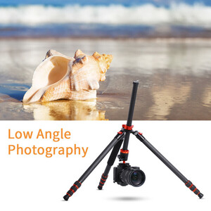 K&F Concept SA254C1 Profesyonel Carbon Fiber Tripod Kit (KF09.091) - Thumbnail