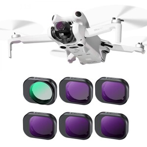 K&F - K&F DJI Mini 4 Pro Filtre Kiti 6'lı Paket (CPL + ND8 + ND16 + ND32 + ND64 + ND128)