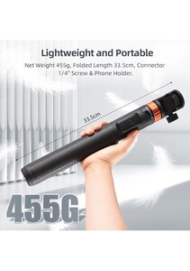Kingjoy M080 Selfi Monopod Kablosuz Uzaktan Kumanda ile - Thumbnail