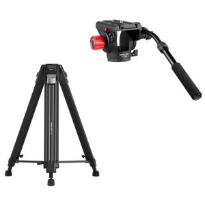 Kingjoy - Kingjoy VT-3500S Video Tripod + VT-3520 Video Başlığı - Çantalı Kit (1)
