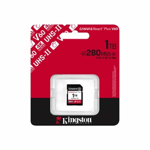 Kingston - Kingston 1TB Canvas React Plus SDXC UHS-II 280R/150W U3 V60