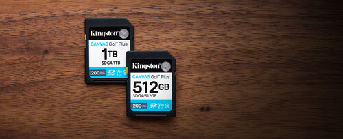 Kingston 1TB SDXC Canvas Go! Plus Gen4 200MB/s C10 UHS-I U3 V30