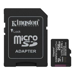 Kingston 256GB microSDXC Canvas Select Plus Gen3 150MB/s A1 + Adaptör - Thumbnail