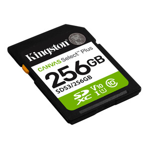 Kingston - Kingston 256GB SDXC Canvas Select Plus Gen3 150MB/s C10 UHS-I U1 V10 (1)