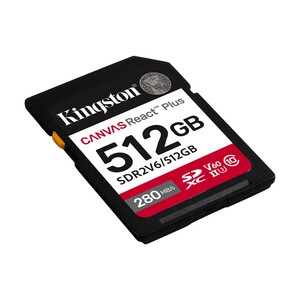 Kingston - Kingston 512GB Canvas React Plus SDXC UHS-II 280R/150W U3 V60 (1)