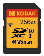 Kodak 256GB UHS-I U3 V30 PRO SDXC Hafıza Kartı