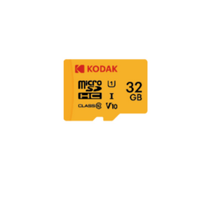 Kodak - Kodak 32GB microSD Premium UHS-I C10 U1 V10 + SD Adaptör (Sarı) (1)