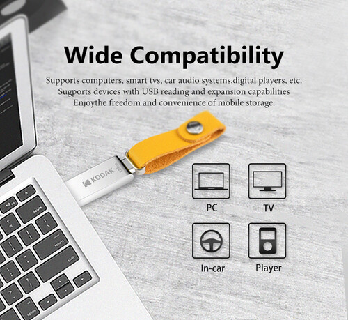 Kodak 64GB 2.0 Metal USB Bellek (K122)