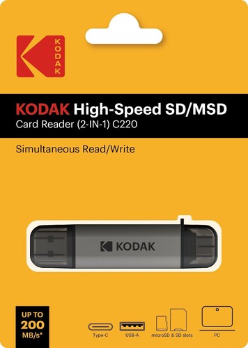 Kodak C220 USB 3.0 2-in-1 SD/MicroSD Kart Okuyucu