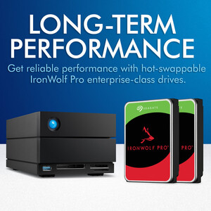 LaCie 16TB 2big Dock 2-Bay Thunderbolt 3 RAID Harici Harddisk - Thumbnail