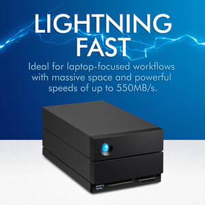 LaCie 20TB 2big Dock 2-Bay Thunderbolt 3 RAID Harici Harddisk - Thumbnail