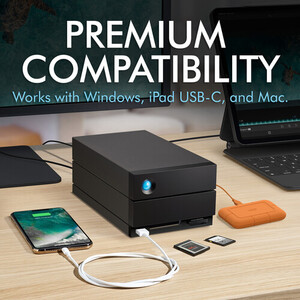 LaCie 40TB 2big Dock 2-Bay Thunderbolt 3 RAID Harici Harddisk - Thumbnail