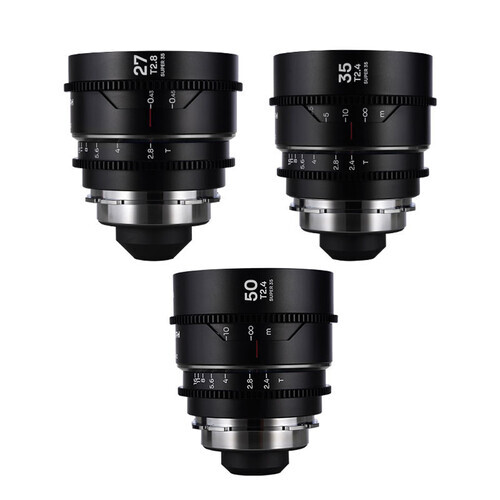 Laowa Nanomorph S35 Anamorphic Prime 27mm, 35mm, 50mm Lens Seti (PL/EF - Silver)