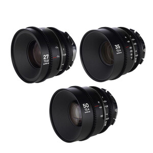 Laowa - Laowa Nanomorph S35 Anamorphic Prime 27mm, 35mm, 50mm Lens Seti (PL/EF - Silver) (1)