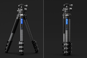 Leofoto LSR-324C+LH-40 Profesyonel Karbon Fiber Tripod Kit (Rapid Ranger Klipsli Kilit + LH-40 Top Kafa) - Thumbnail