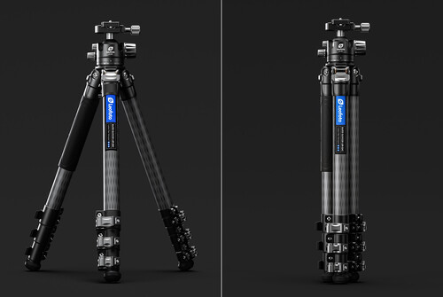 Leofoto LSR-324C+LH-40 Profesyonel Karbon Fiber Tripod Kit (Rapid Ranger Klipsli Kilit + LH-40 Top Kafa)