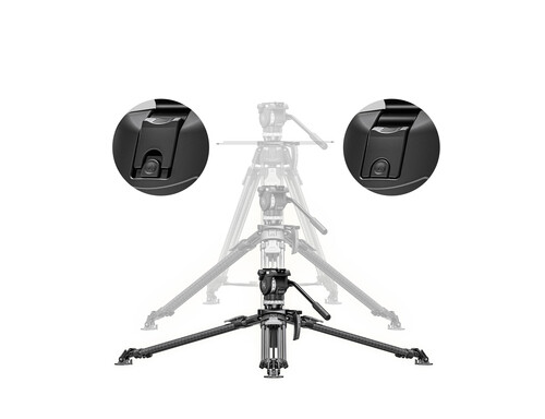 Leofoto LVF-163C+FH-10 Karbon Fiber Profesyonel Video Tripot Kit (Çift Kademeli 75mm Küre + FH-10 Sıvı Kafa)