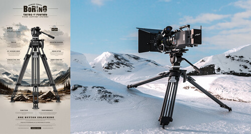 Leofoto LVF-163C+FH-10 Karbon Fiber Profesyonel Video Tripot Kit (Çift Kademeli 75mm Küre + FH-10 Sıvı Kafa)