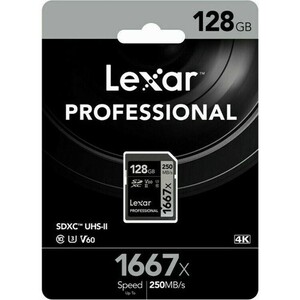 Lexar - Lexar 128GB 1667X U3 V60 4K SD Hafıza Kartı 250 Mb/s (1)