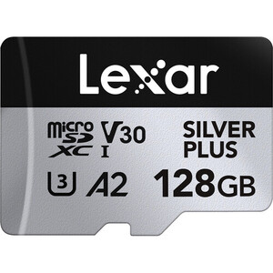 Lexar - Lexar 128GB 205 MB/s Silver Plus microSD UHS-I V30 Hafıza Kartı (1)