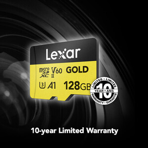Lexar 128GB 280 MB/s UHS-II / V60 / U3 MicroSD Hafıza Kartı (Gold Serisi) - Thumbnail