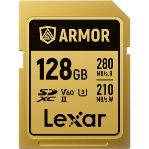 Lexar - Lexar 128GB 280MB/s ARMOR GOLD Serisi SDXC UHS-II Hafıza Kartı