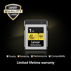 Lexar 1TB Profesyonel CFexpress Type B Hafıza Kartı (Gold Serisi - Thumbnail