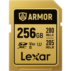 Lexar - Lexar 256GB 280MB/s ARMOR GOLD Serisi SDXC UHS-II Hafıza Kartı