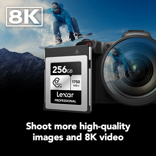 Lexar 256GB Professional SILVER Serisi CFexpress Type B Hafıza Kartı