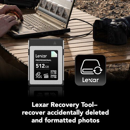 Lexar 512GB Professional CFexpress 4.0 Type B Hafıza Kart (Diamond Serisi)
