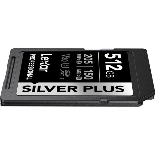 Lexar 512GB Silver Plus SD Hafıza Kartı