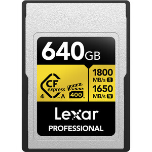 Lexar - Lexar 640B Professional GOLD CFexpress 4.0 Type A Hafıza Kartı