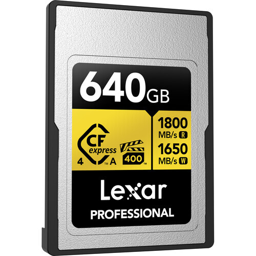 Lexar 640B Professional GOLD CFexpress 4.0 Type A Hafıza Kartı