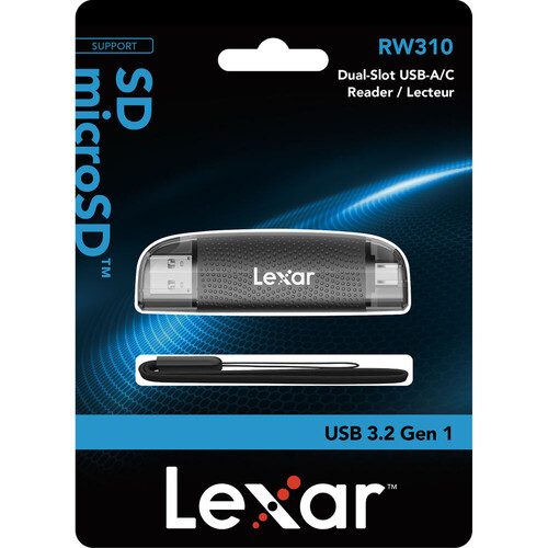 Lexar Dual-Slot USB-A/C SD/microSD Kart Okuyucu (LRW310X-BNBNG)