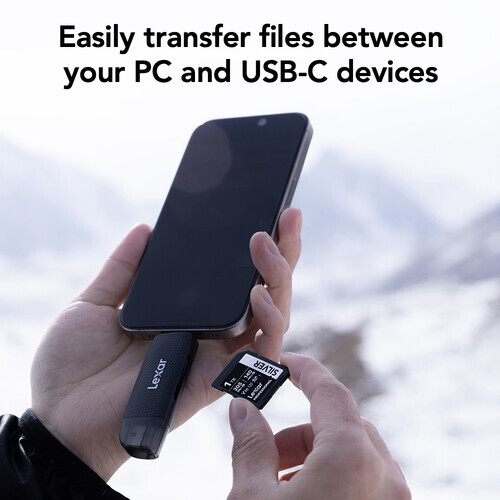Lexar Dual-Slot USB-A/C SD/microSD Kart Okuyucu (LRW310X-BNBNG)