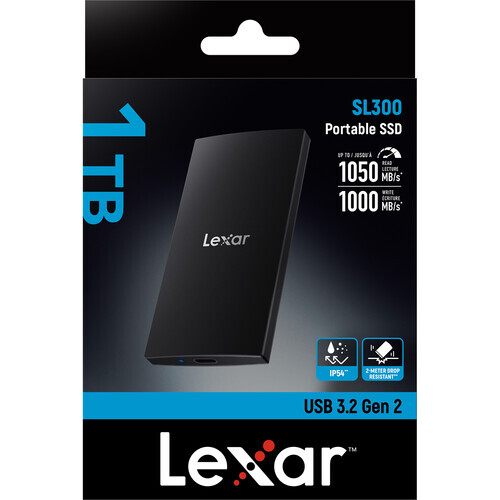 Lexar SL300 1TB Taşınabilir SSD (LSL300001T- RNBNG)