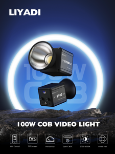 Liyadi S100 100W Bi-Color COB Led Işık AC Güç Adaptörlü - Thumbnail
