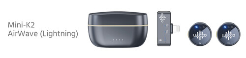 Luucco AirWave Mini K2 Kablosuz Yaka Mikrofonu (Lightning)