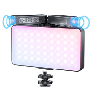 Mamen - Mamen SML-V02 Çift Mikrofonlu RGB LED Video ve Fotoğraf Efekt Işığı