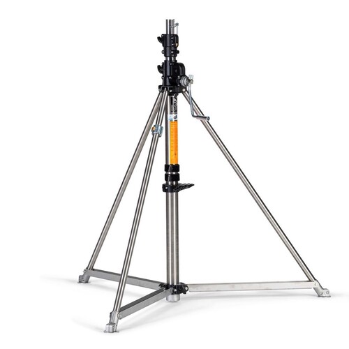 Manfrotto 387XU Paslanmaz Çelik Süper Wind-Up Işık Ayağı
