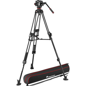 Manfrotto - Manfrotto MVK504XTWINFA 504X Fluid Video Başlık 645 Alüminyum Video Tripod Kit