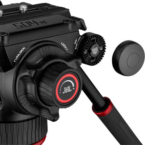 Manfrotto MVK504XTWINFA 504X Fluid Video Başlık 645 Alüminyum Video Tripod Kit - Thumbnail