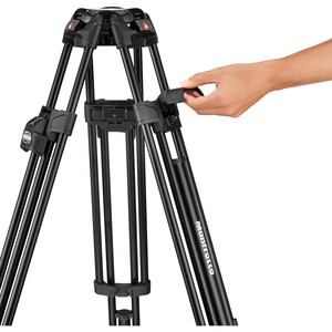 Manfrotto MVK504XTWINFA 504X Fluid Video Başlık 645 Alüminyum Video Tripod Kit - Thumbnail