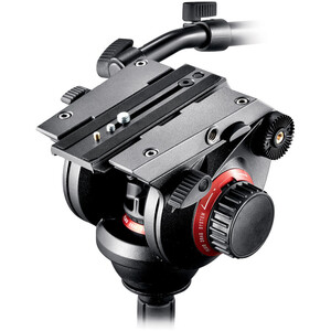 Manfrotto - Manfrotto 535K, 504HD Fluid Video Başlıklı Karbon Profesyonel Tripod Kit (1)