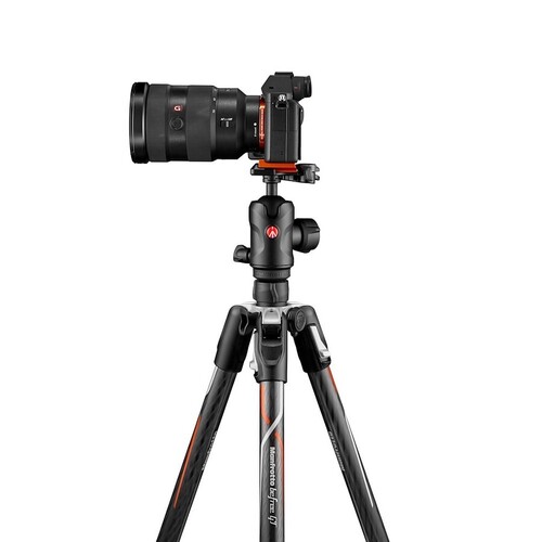 Manfrotto Befree GT Travel Karbon Fiber Tripod & 496 Ball Head (Siyah)