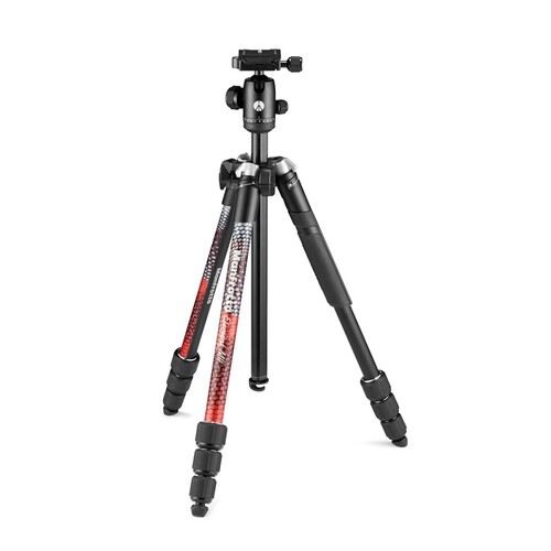 Manfrotto MKELMII4RD-BH Element MII Alimünyum Ters Katlanır Tripod Kırmızı