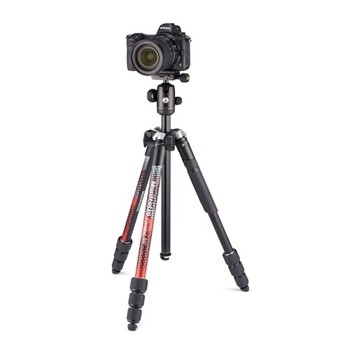 Manfrotto MKELMII4RD-BH Element MII Alimünyum Ters Katlanır Tripod Kırmızı