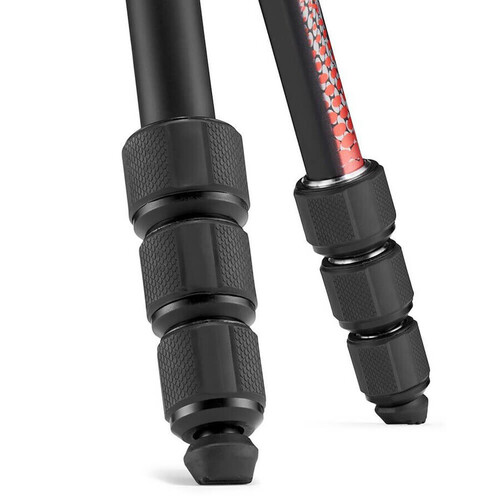 Manfrotto MKELMII4RMB-BH Element MII Alüminyum Mobile Bluetooth Tripod (Kırmızı)