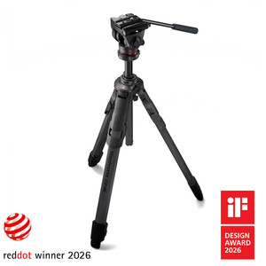 Manfrotto - Manfrotto MKONEC-500X One Carbon Tripod ve 500X Akışkan (Fluid) Başlık Tripod Kiti (1)